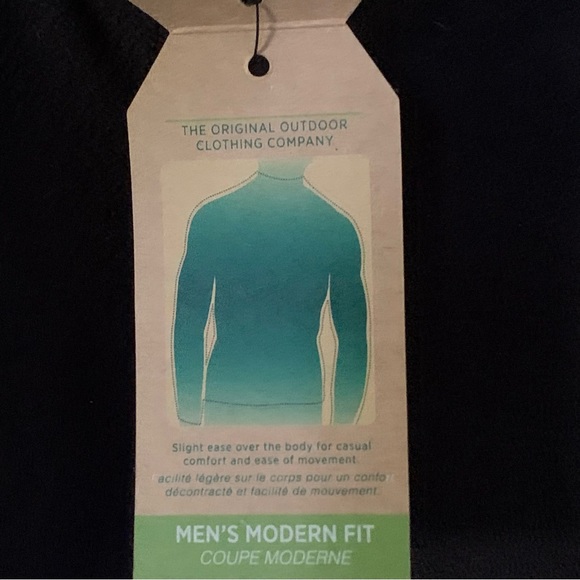 Men’s XXL WOOLRICH Modern Fit Black Lightweight Soft Fleece Half Zip Jacket NWT - Picture 12 of 14